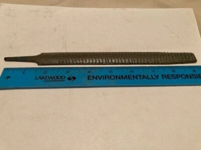 FLAT / ROUNDED 9 1/2" ROUGH CUT RASP WOOD FILE - NEW / OPEN BOX - Image 1 of 4