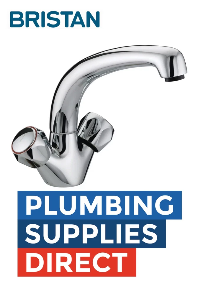 * Bristan - Value Club Mono Kitchen Sink Mixer Tap Chrome Heads - VACSNKCMT - Image 1 of 1