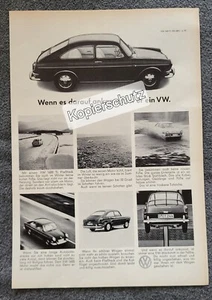 VW 1600 TL Mehrfachabbildungen🚗Vintage Retro Poster Werbung Reklame Wandbild - Bild 1 von 1