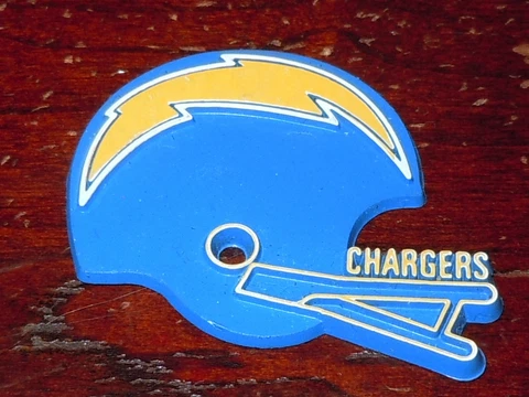 NFL Vintage SAN DIEGO CHARGERS LA RUBBER Football FRIDGE MAGNET Standings Board Cover