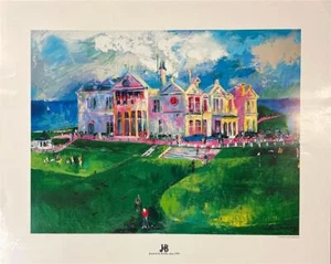 LeRoy Neiman Clubhaus in Old St Andrews Golf Kunst - Bild 1 von 1