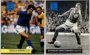 Paolo Rossi / Stanley Matthews -Hall Fame- Orbis Football Collection 1990-9 Page - Picture 1 of 1