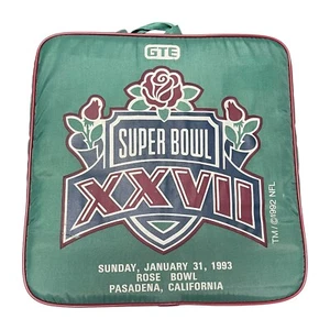 NFL Super Bowl XXVII 27 Stadium Seat Cushion Rose Bowl Pasadena California 1993 - Picture 1 of 2