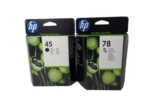 2er Orig. HP 45 + 78 Set Satz 51645AE BK + C6578A Black Tricolor Tintenpatronen - Bild 1 von 2