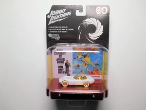 JAMES BOND 007 1967 TOYOTA 2000 GT JOHNNY WHITE LIGHTNING TIN DISPLAY CHASE SET - Imagen 1 de 3