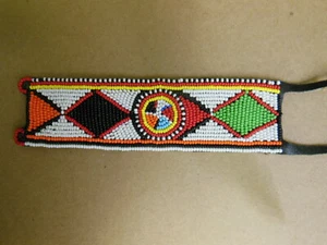 hand crafted Native Style BEADED BRACELET w/ very intricate detail! NEW - Picture 1 of 3
