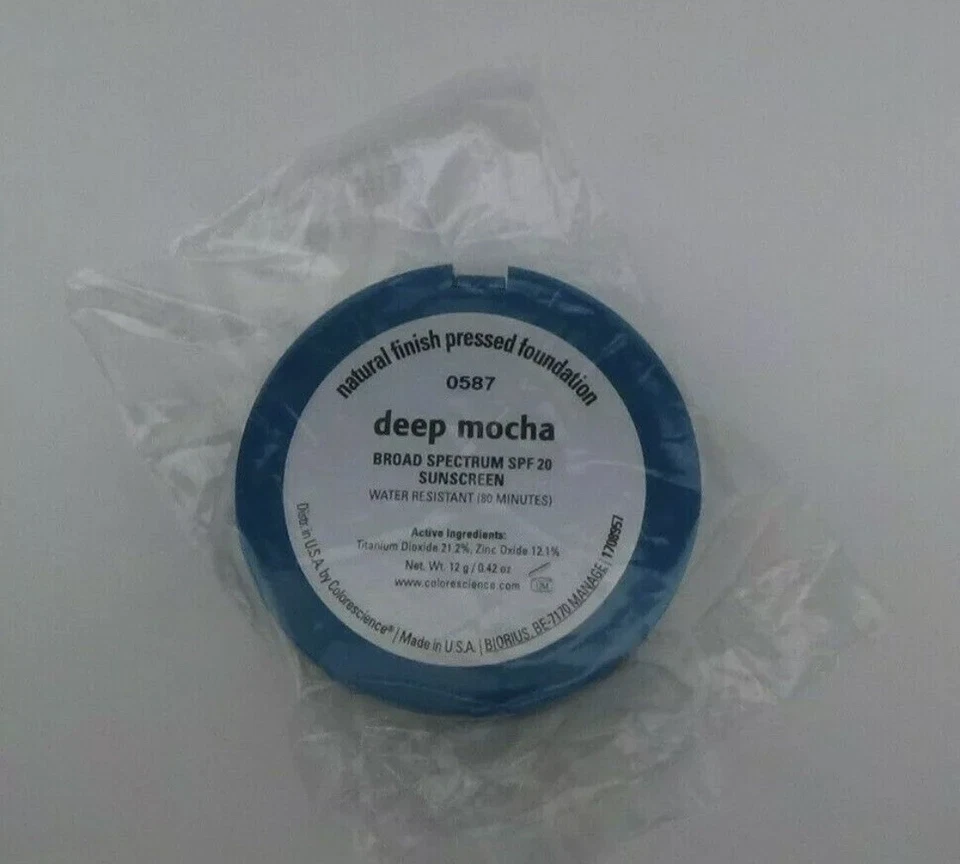 Colorescience Natural Finish Pressed Foundation SPF20 DEEP MOCHA EXP2026 NO BOX - Image 1 of 1