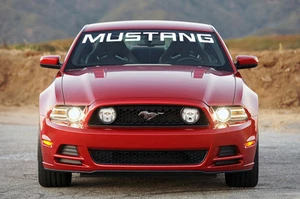 New Ford Mustang Solid White Windshield Banner Decal 45" x 3.5" Letter Outline - Picture 1 of 1