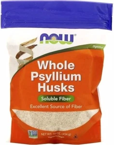 Supplements, Whole Psyllium Husks, Non-Gmo Project Verified, Soluble Fiber, 16oz - Picture 1 of 5