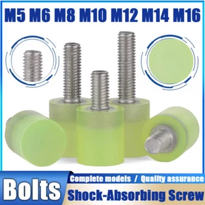 M5 M6 M8 M10~M16 Polyurethane Head Screw Shock-Absorbing SUS304 Thread Bolt Stud - Picture 1 of 269