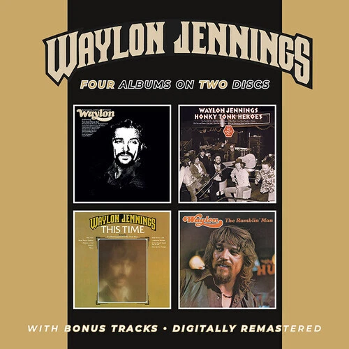 Lonesome, On'ry & Mean / Honky Tonk Heroes / this Time / the Ramblin' Man + Bonus Tracks by Jennings, Waylon (CD, 2023)