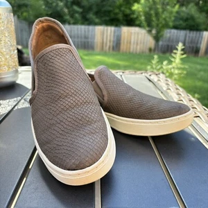 Sofft Somers Sneakers Womens Slip On Brown Leather Snake Comfort Shoes Size 9 - Picture 1 of 9