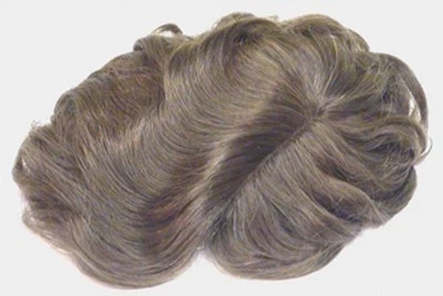 PERUCA MASCULINA MONOFILAMENTO AMARRADA À MÃO TOUPEE 6" X 9" BASE PEÇA DE CABELO APARÊNCIA EM CAMADAS - Imagem 1 de 4