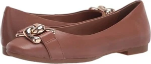 Aerosoles Candice Size US 6 M Women's Leather Ballet Flats Slip-On Shoes Tan - Picture 1 of 7