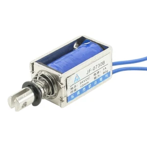 24V 1A 10mm 80g 0,2 LB Empuje Tiración Marco Abierto Solenoide Electromagnético - Imagen 1 de 1