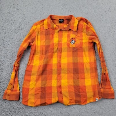Oklahoma State Cowboys Shirt Mens XL Check Button Up Pistol Pete OSU Embroidery - Image 1 of 4