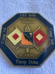U.S. Military 151st Signal Batallion Challenge Coin Enduring Iraqi Freedom 2003 - Picture 1 of 10