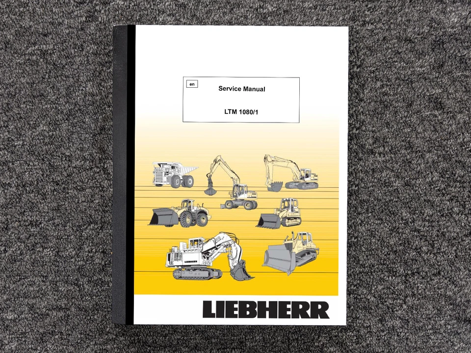 Liebherr Cranes LTM 1080 1 Repair Service Shop Manual - Image 1 of 1