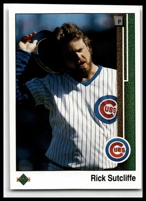 1989 Upper Deck #303 Rick Sutcliffe - Image 1 of 2