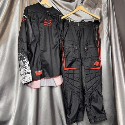 VTG Y2K FOX HART Racing Motocross Jersey M / Pants 32 Dirt Bike ATV Black Red - Image 1 of 4