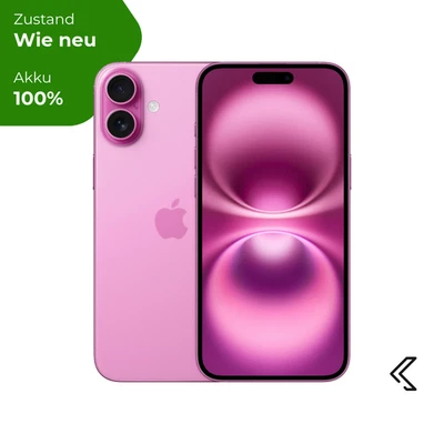 Apple iPhone 16 Plus 128GB Pink, Wie neu, 24 Monate Garantie - 100% Batterie - Bild 1 von 4