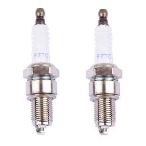 2 x Zündkerze F7TC Stromerzeuger Motorpumpe Rasenmäher Schneefräse Rüttelplatte - Bild 1 von 1