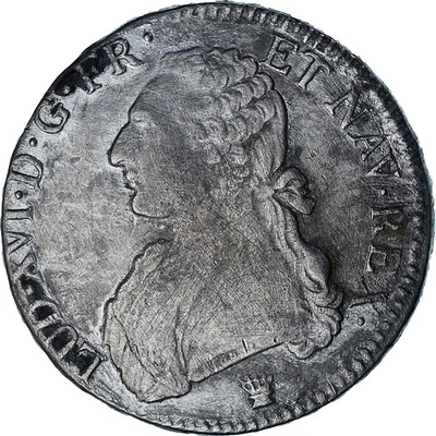 [#1046689] Moneda, Francia, Luis XVI, Ecu aux branches d'olivier, 1790, Limoges, V Foto 1 de 2