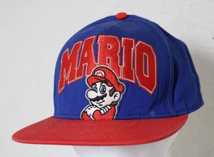 Super Mario Bros Nintendo Licensed Hat Authentic Vintage Snap Back Cap 2011 - Picture 1 of 11