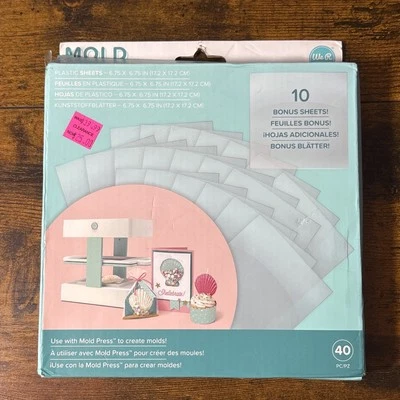 We R Memory Keepers Mold Press Plastic Sheets 40 PC 661358 New - Image 1 of 3