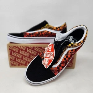 Vans Old School Off The Wall Shoes Men’s Size 9 (721356) Black Red New w Box - Picture 1 of 10