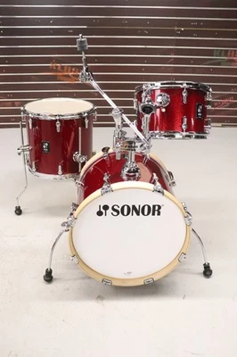 Sonor AQX Jazz 3pc Drum Kit Set Red Moon Sparkle - Image 1 of 4