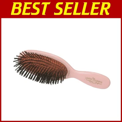 Children's Round Brush with Boar Bristles - Pink - Image 1 of 4