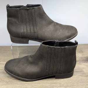 David Aaron Beam Women's Boot 9.5 Suede Boho Ankle Booties Brown Zip 1" Heel - Picture 1 of 23