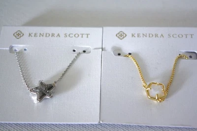 Kendra Scott Plata y Oro Madreperla Colgante Collar Conjunto de 2 artículos Nuevo con Etiquetas Foto 1 de 4