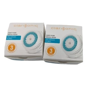 Clarisonic Deep Pore Brush Head Enlarged Pores 2 Pack New in box - Picture 1 of 6