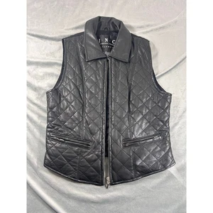 International Concepts Outerwear elegante Lederweste mit durchgehendem Reißverschluss vorne Gr. XS Damen - Bild 1 von 4