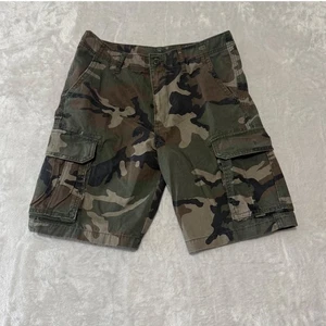 Old Navy Herren Camouflage Cargo Shorts Freizeit Outdoor Baumwolle Größe 34 Militär - Bild 1 von 6