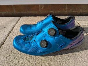 Shimano S-Phyre RC903 Blue Road Cycling Shoes Size UK 10/Eu 45 - Picture 1 of 10