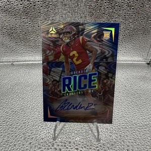 2024 Panini Luminance Rookies Autografi Blu #154 Brenden Rice /50 (AU, RC) - Foto 1 di 3