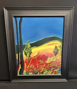 Gemälde Expressionistische Landschaft, Lindsay Kovacevich, Emaille - Bild 1 von 7