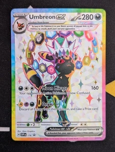 Umbreon EX 176 SVP Black Star Promo - Prismatic Evolutions - Pokemon TCG -NM - Foto 1 di 2