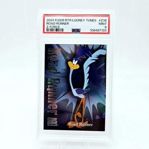 Road Runner PSA 9 Fleer Retro 2024 Looney Tunes Z-Force #Z36 Graded - Picture 1 of 2