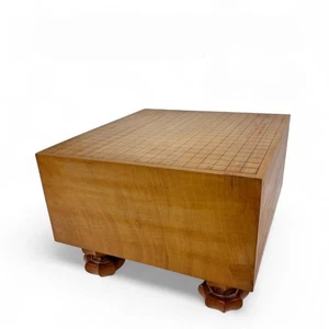 Japanese Go Board Kaya Wood Honkaya With Legs /Go Board Paulownia Box Vintage - Picture 1 of 11