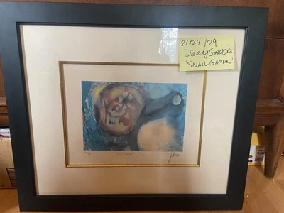 Litografía Jerry Garcia “Snail Garden” impresión artística Grateful Dead rara347/500 Foto 1 de 4