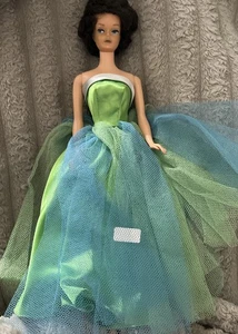 Vestido Barbie morena vintage corte burbuja SLB Japón original senior graduación etiqueta - Imagen 1 de 14