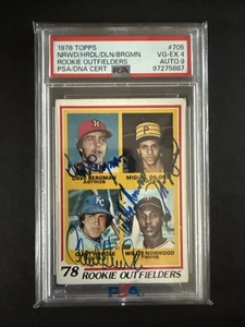 1978 Topps - Rookie Outfielders Dave Bergman, Clint Hurdle, Miguel Dilone... - Bild 1 von 3