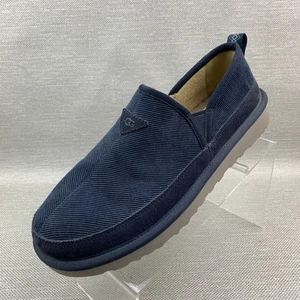 UGG Romeo (F60120E) Slippers Blue Leather Suede Round Apron Toe Wool Lined Sz 10 - Picture 1 of 12