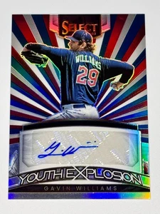 2023 Panini Select - Youth Explosion Gavin Williams Tricolore Prizm AUTO /49 - Foto 1 di 2