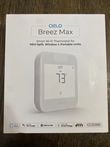 Cielo BM102WA Breez Max Mini-Split Smart Thermostat Touchscreen Weiß Neu Smart - Bild 1 von 18