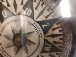 🧭 Brújula de bote salvavidas antigua de barco alemán de 1895 - Artefacto marítimo raro con Ori - Imagen 1 de 9